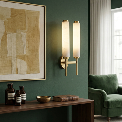 Orinley Alabaster Indoor Wall Light