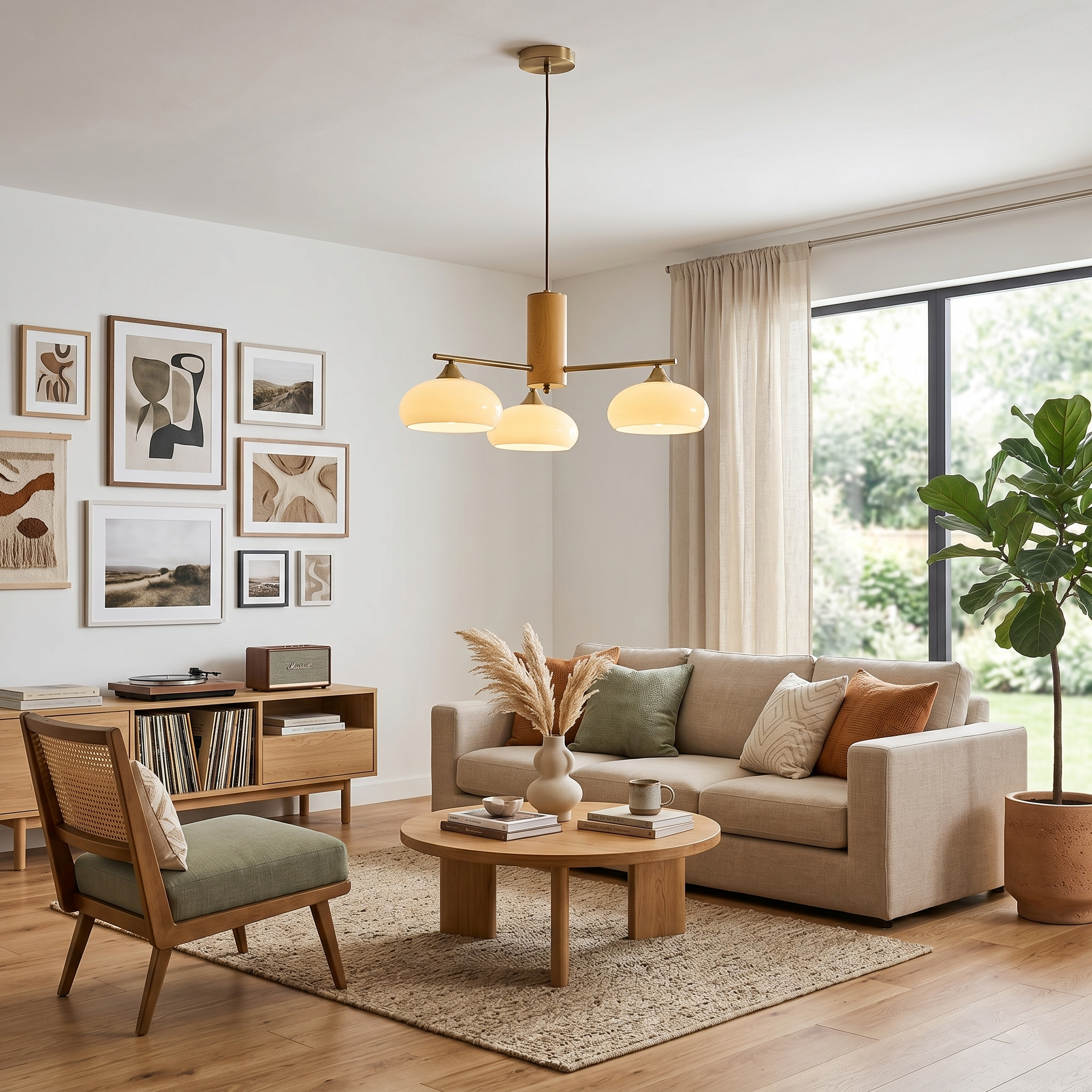 Clairview Elliptical Persimmon Chandelier
