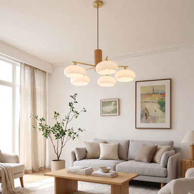 Clairview Elliptical Persimmon Chandelier