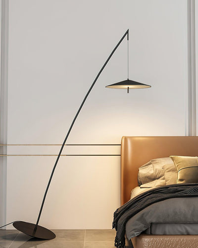 Arcana Black Minimalist Floor Lamp
