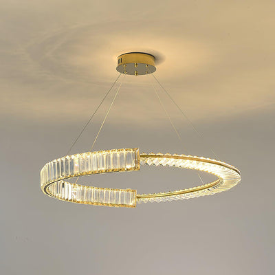 Cyrerira Chandelier Stella LED Crystal Ring