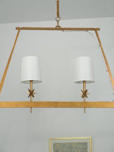 Lynve Brass Elegant Stellar Linear Chandelier