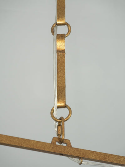Lynve Brass Elegant Stellar Linear Chandelier