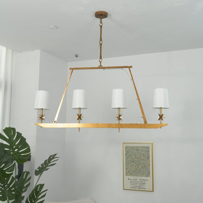Lynve Brass Elegant Stellar Linear Chandelier