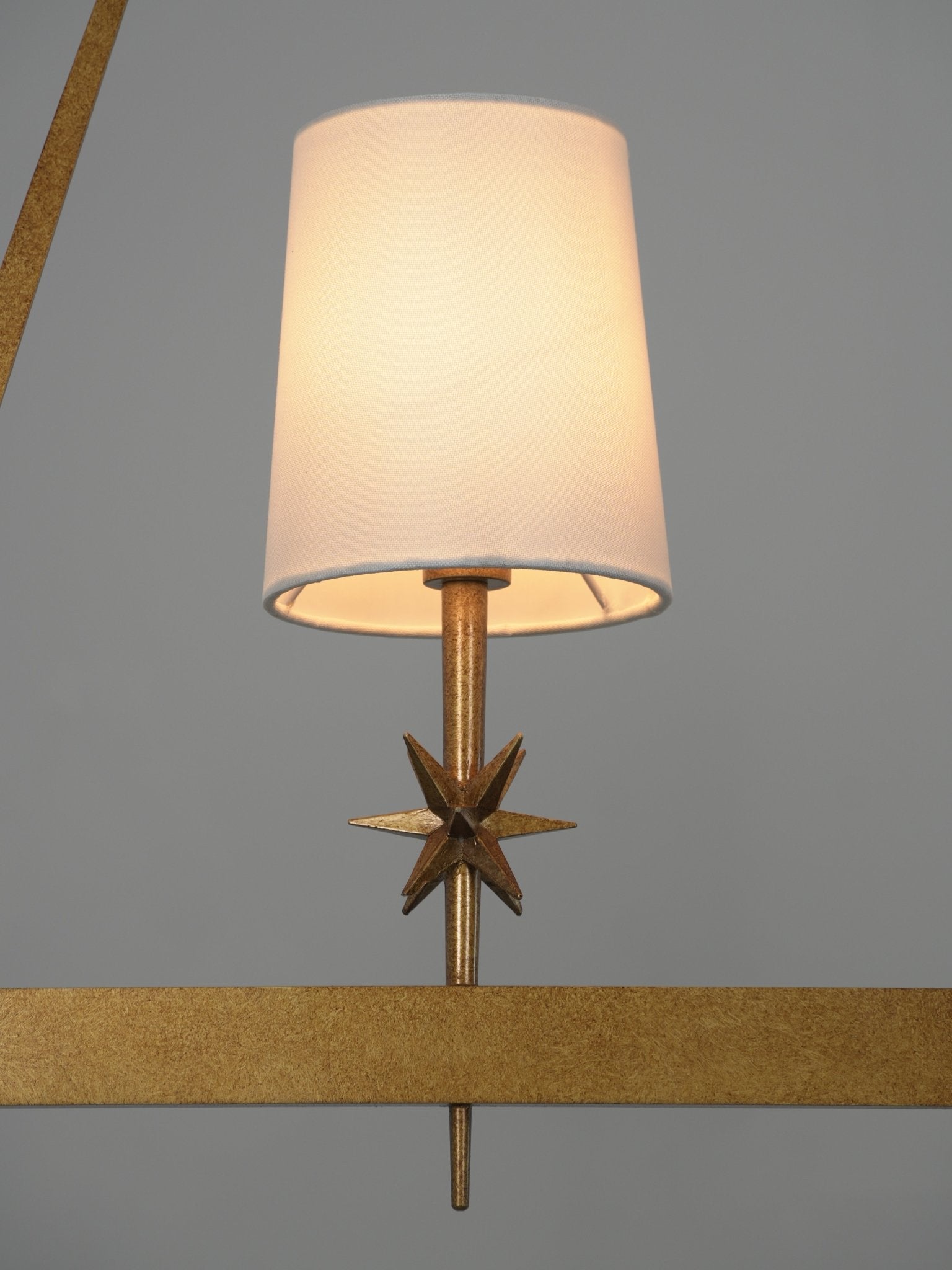 Lynve Brass Elegant Stellar Linear Chandelier