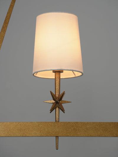 Lynve Brass Elegant Stellar Linear Chandelier