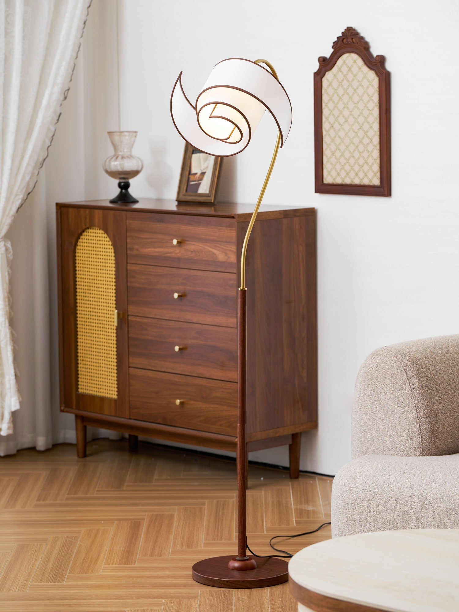 Marcrest Curved Neck Floor Lamp