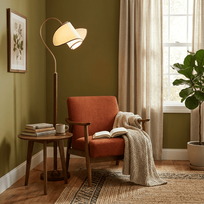 Marcrest Curved Neck Floor Lamp