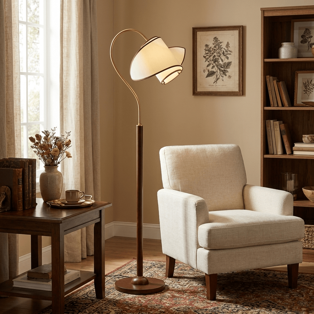 Marcrest Curved Neck Floor Lamp