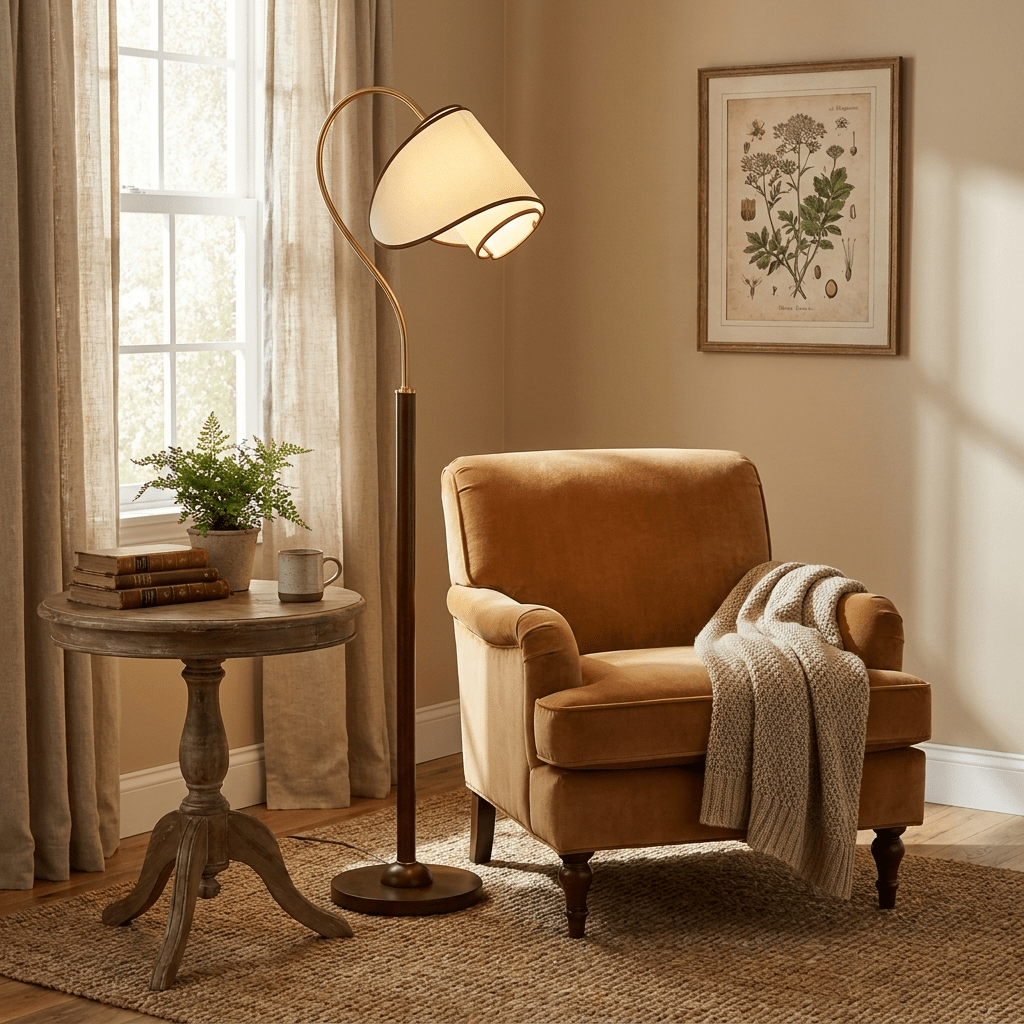 Marcrest Curved Neck Floor Lamp