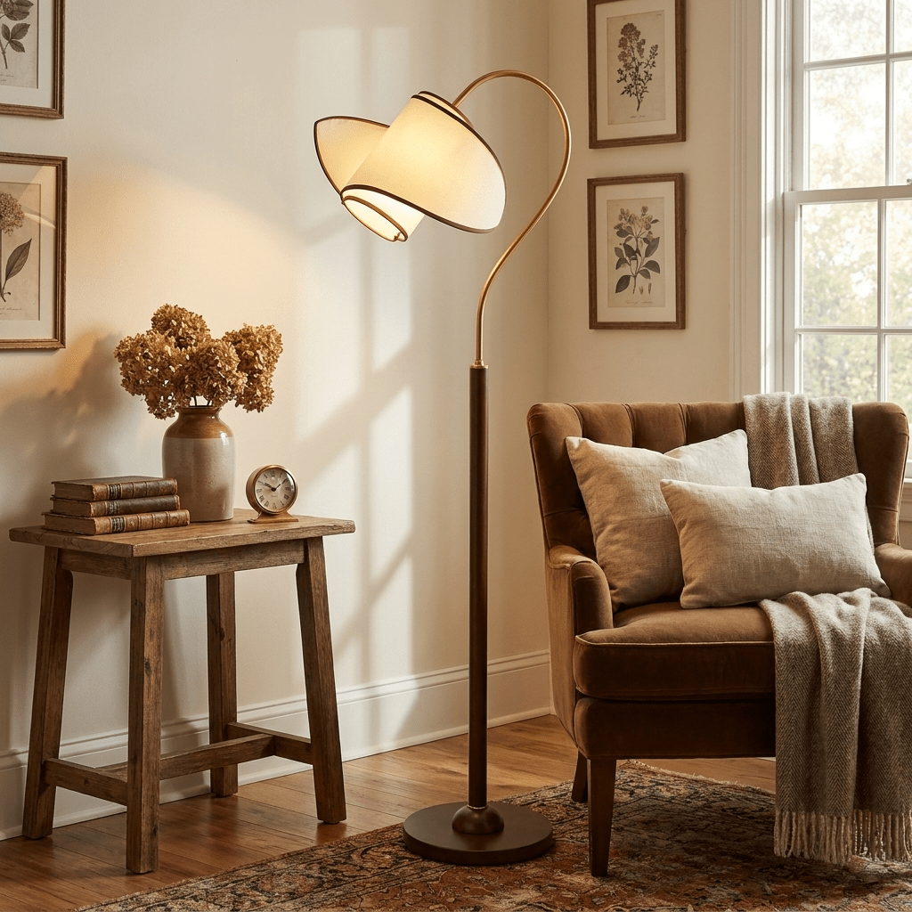 Marcrest Curved Neck Floor Lamp