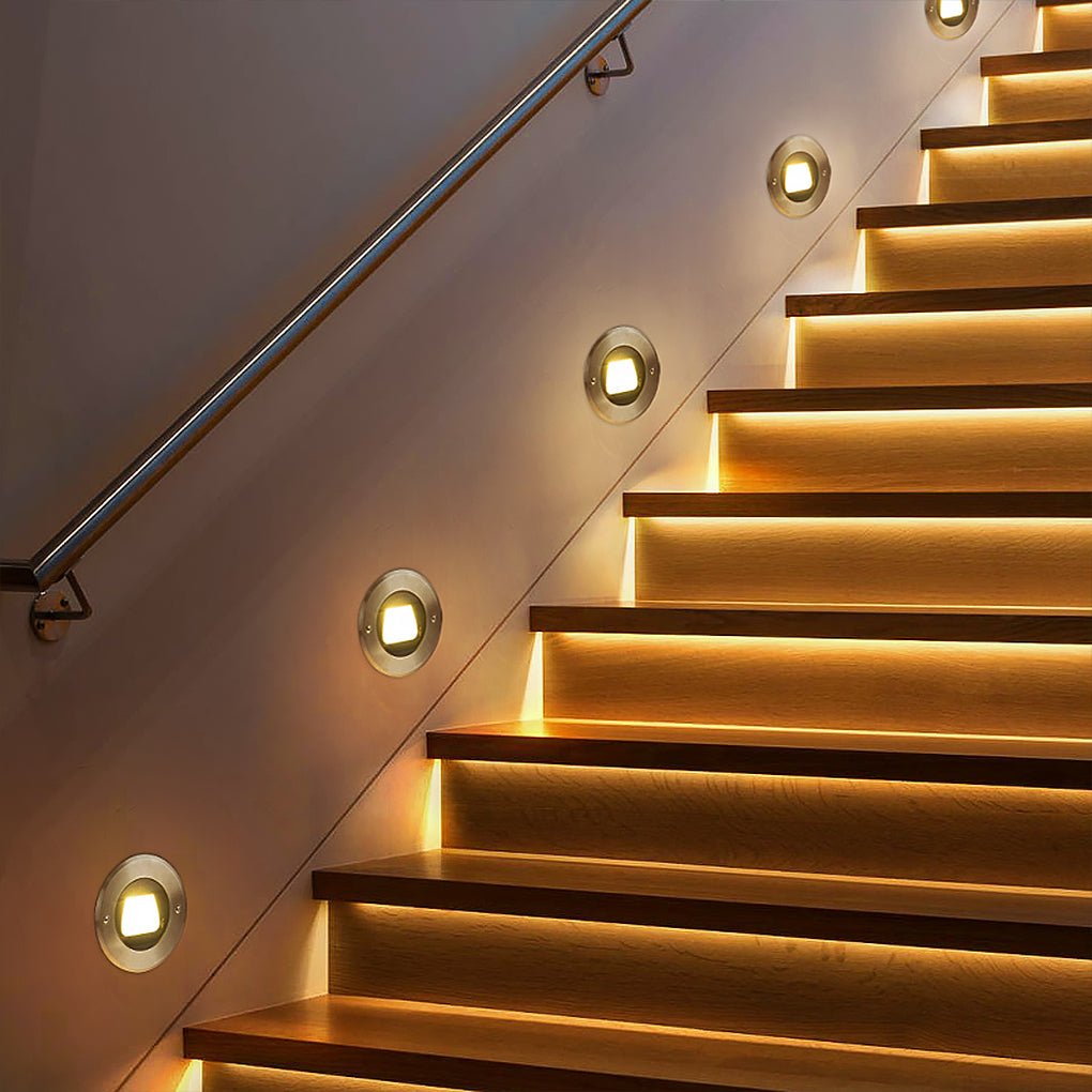Halsey Modern Aluminum Outdoor Step Light