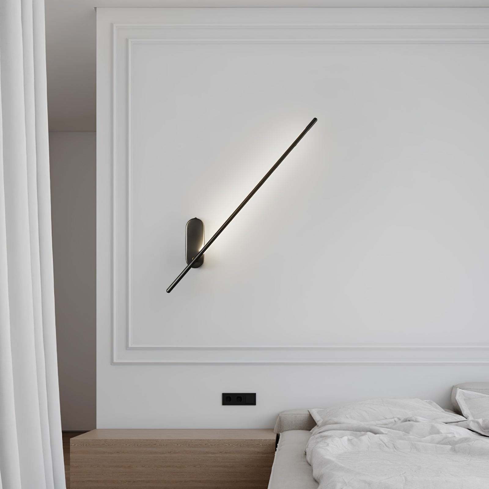 Marissa Stick Shaped Brass Sconce Wall lamp
