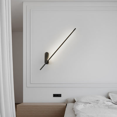 Marissa Stick Shaped Brass Sconce Wall lamp