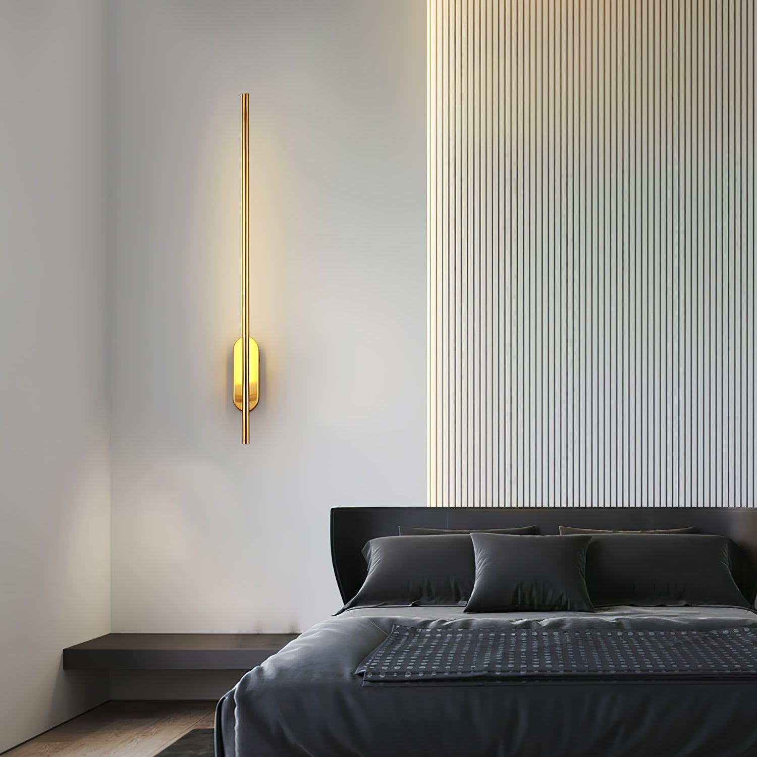 Marissa Stick Shaped Brass Sconce Wall lamp
