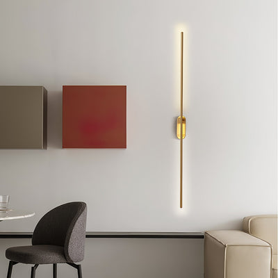 Marissa Stick Shaped Brass Sconce Wall lamp
