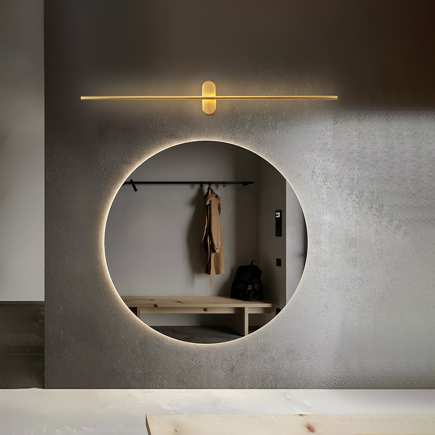 Marissa Stick Shaped Brass Sconce Wall lamp