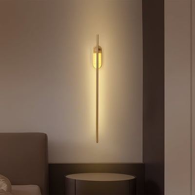 Marissa Stick Shaped Brass Sconce Wall lamp