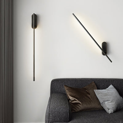 Marissa Stick Shaped Brass Sconce Wall lamp