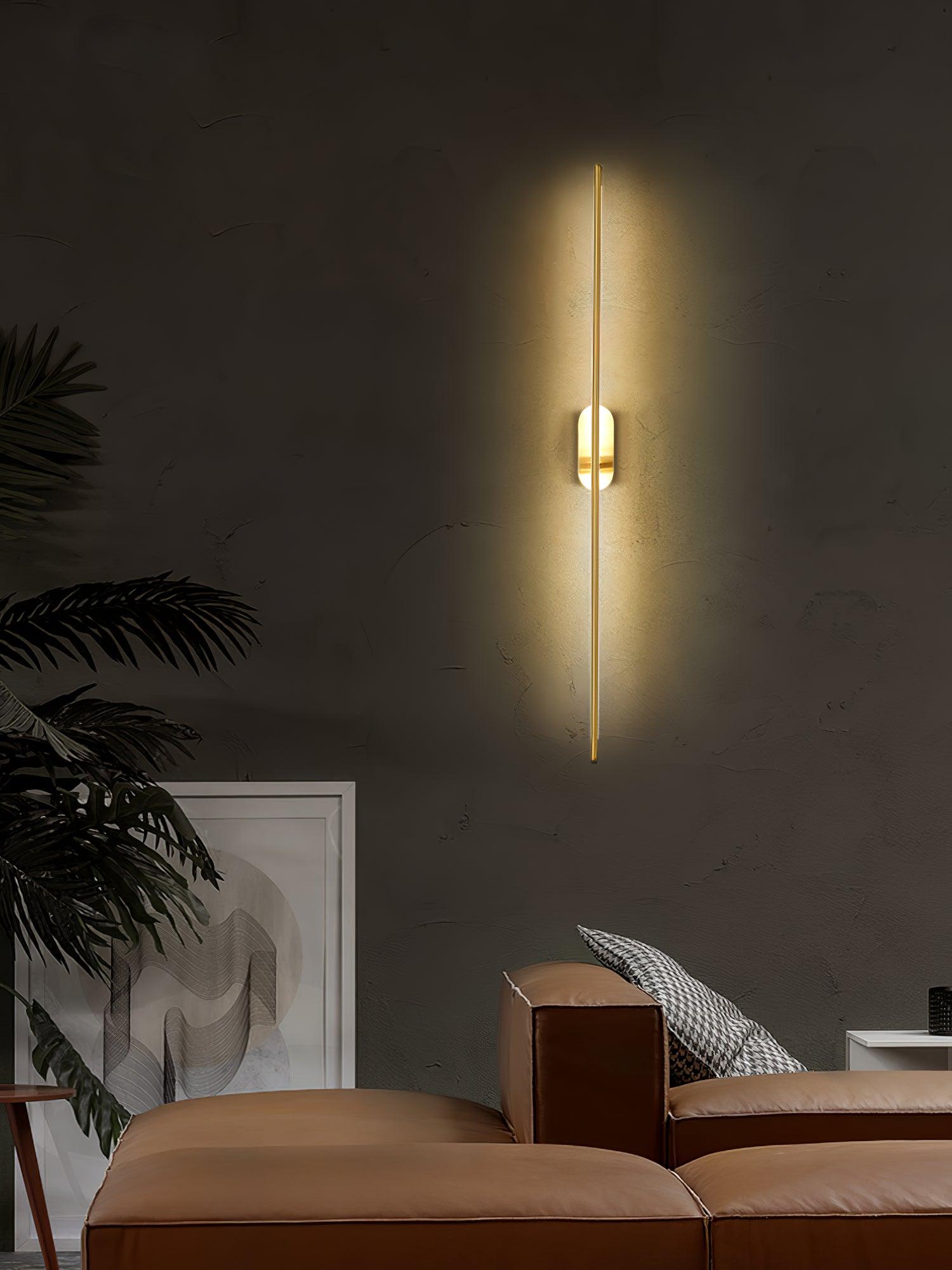 Marissa Stick Shaped Brass Sconce Wall lamp