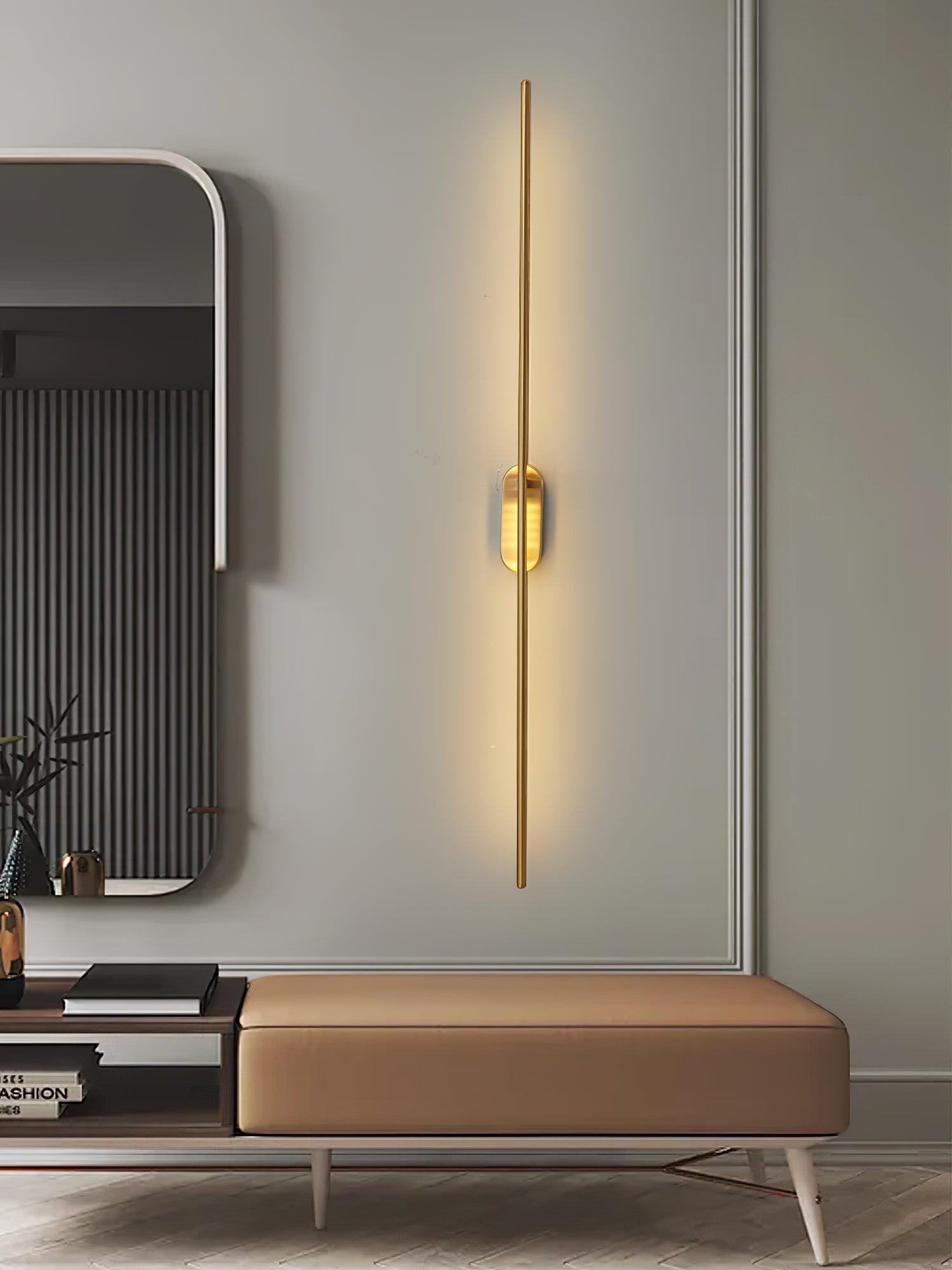 Marissa Stick Shaped Brass Sconce Wall lamp
