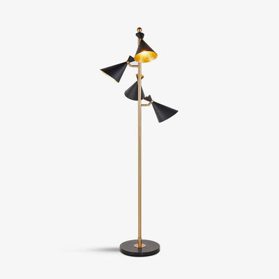Solineria Gold & Black Marble Floor Lamp