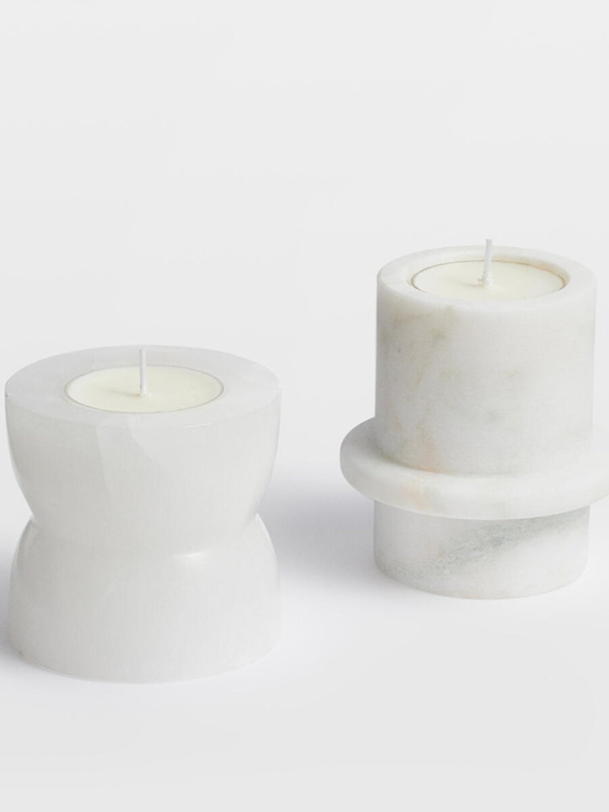 Nerinise Stone Halo Candle Holder Set