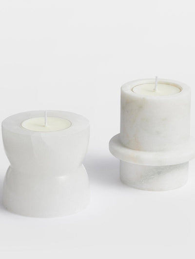 Nerinise Stone Halo Candle Holder Set