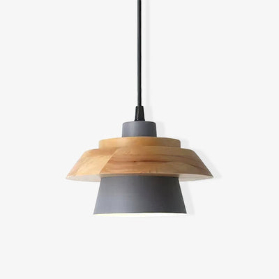 Morrowe Stone Wood Pendant Lamp