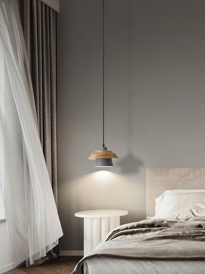 Morrowe Stone Wood Pendant Lamp