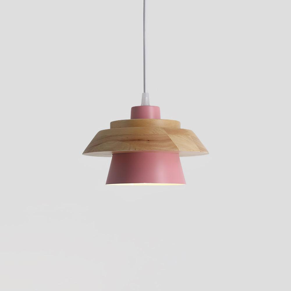 Morrowe Stone Wood Pendant Lamp