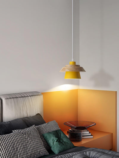 Morrowe Stone Wood Pendant Lamp