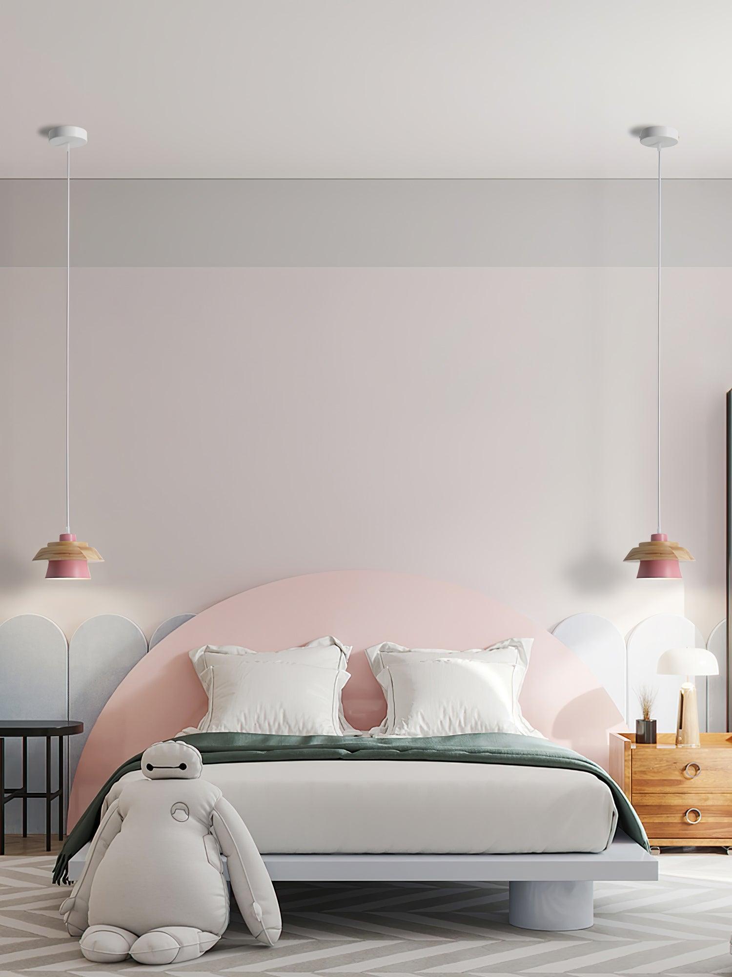 Morrowe Stone Wood Pendant Lamp