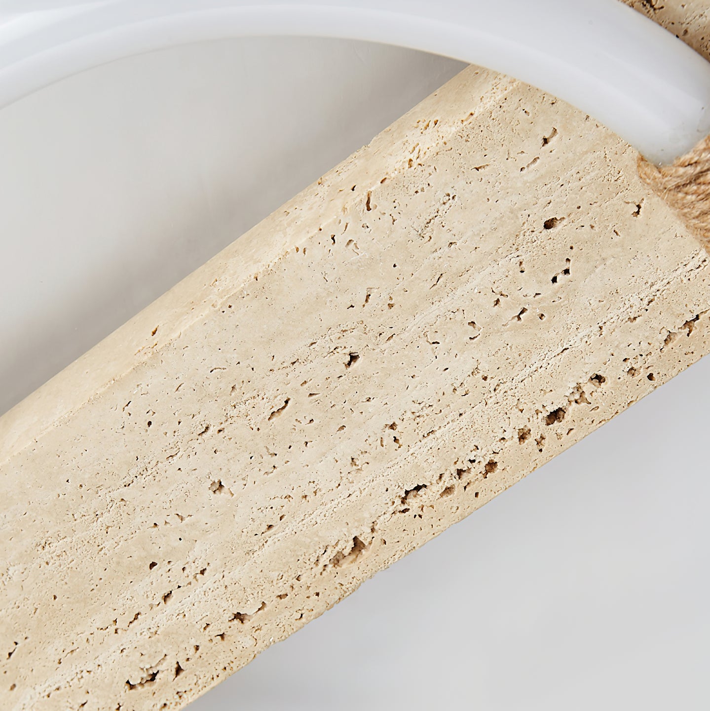 Elmaryra Ringed Travertine Wall Light / Ceiling Light