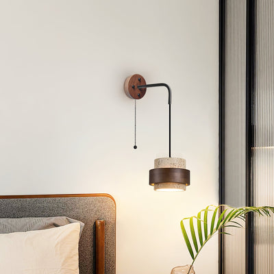 Alva Travertine Wall Light