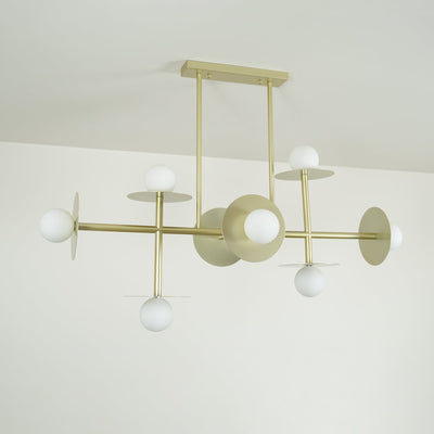 Celiissa Strada Chandelier Brass Glass Geometric