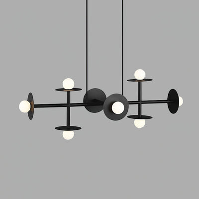 Celiissa Strada Chandelier Brass Glass Geometric
