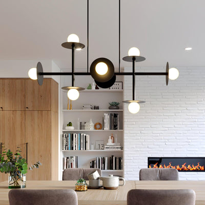Celiissa Strada Chandelier Brass Glass Geometric