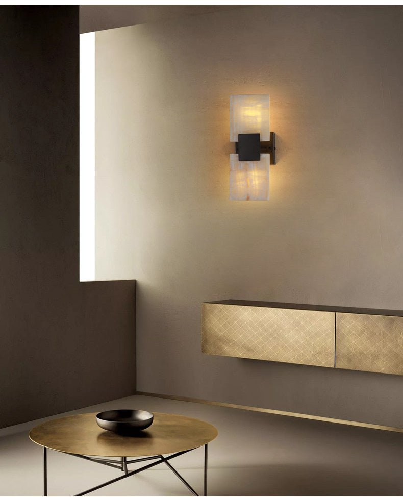 Nerion Shift Alabaster Wall Lamp