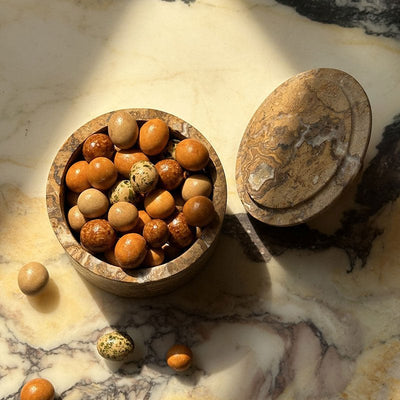 Strata Sphere Stone Box