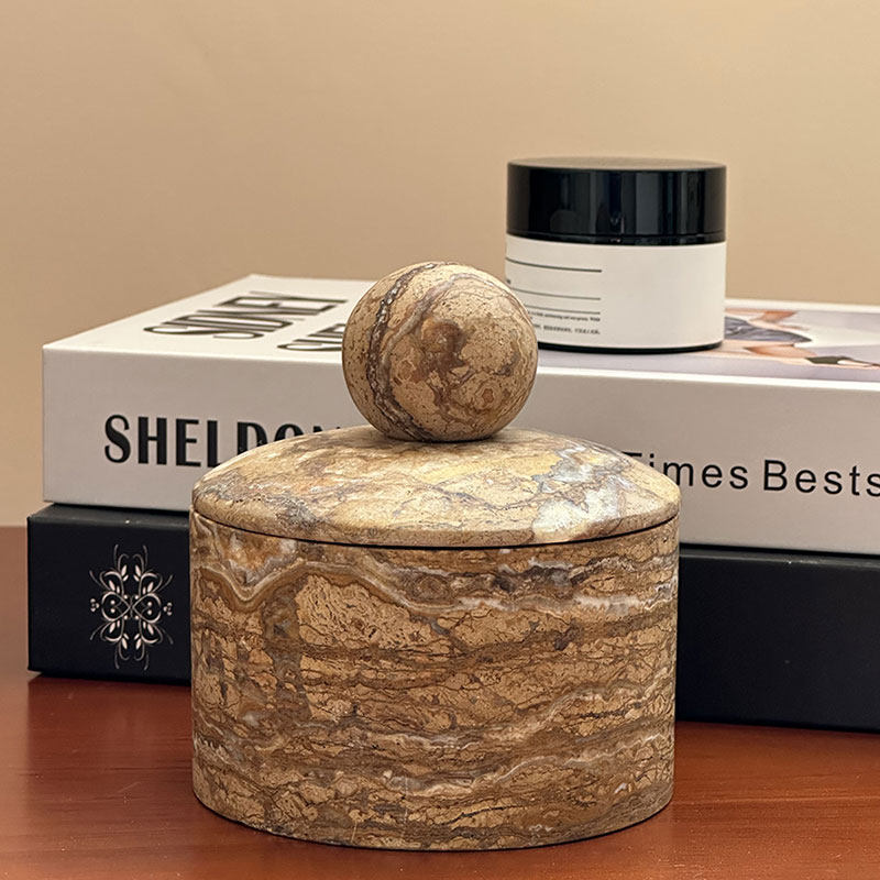 Strata Sphere Stone Box