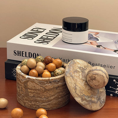 Strata Sphere Stone Box