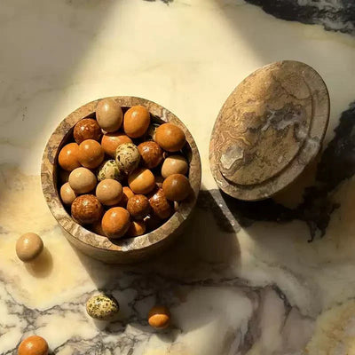 Strata Sphere Stone Box