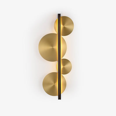 Oriivise Wall Lamp Gold Circular Sculptural