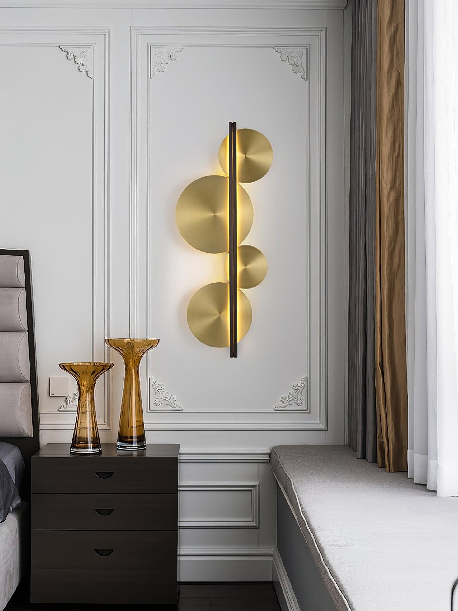 Oriivise Wall Lamp Gold Circular Sculptural