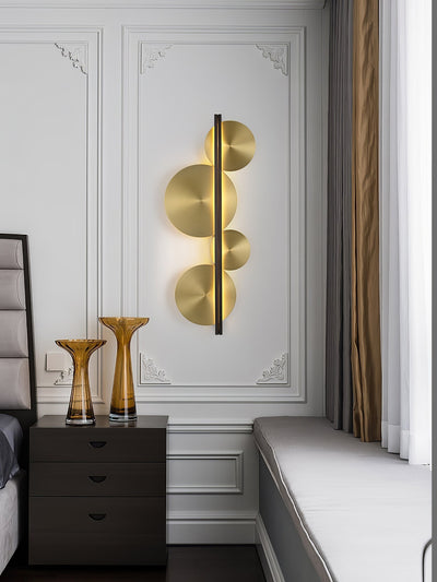Oriivise Wall Lamp Gold Circular Sculptural