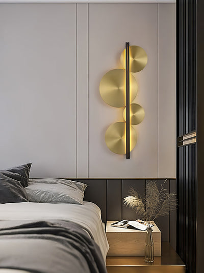 Oriivise Wall Lamp Gold Circular Sculptural