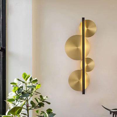 Oriivise Wall Lamp Gold Circular Sculptural