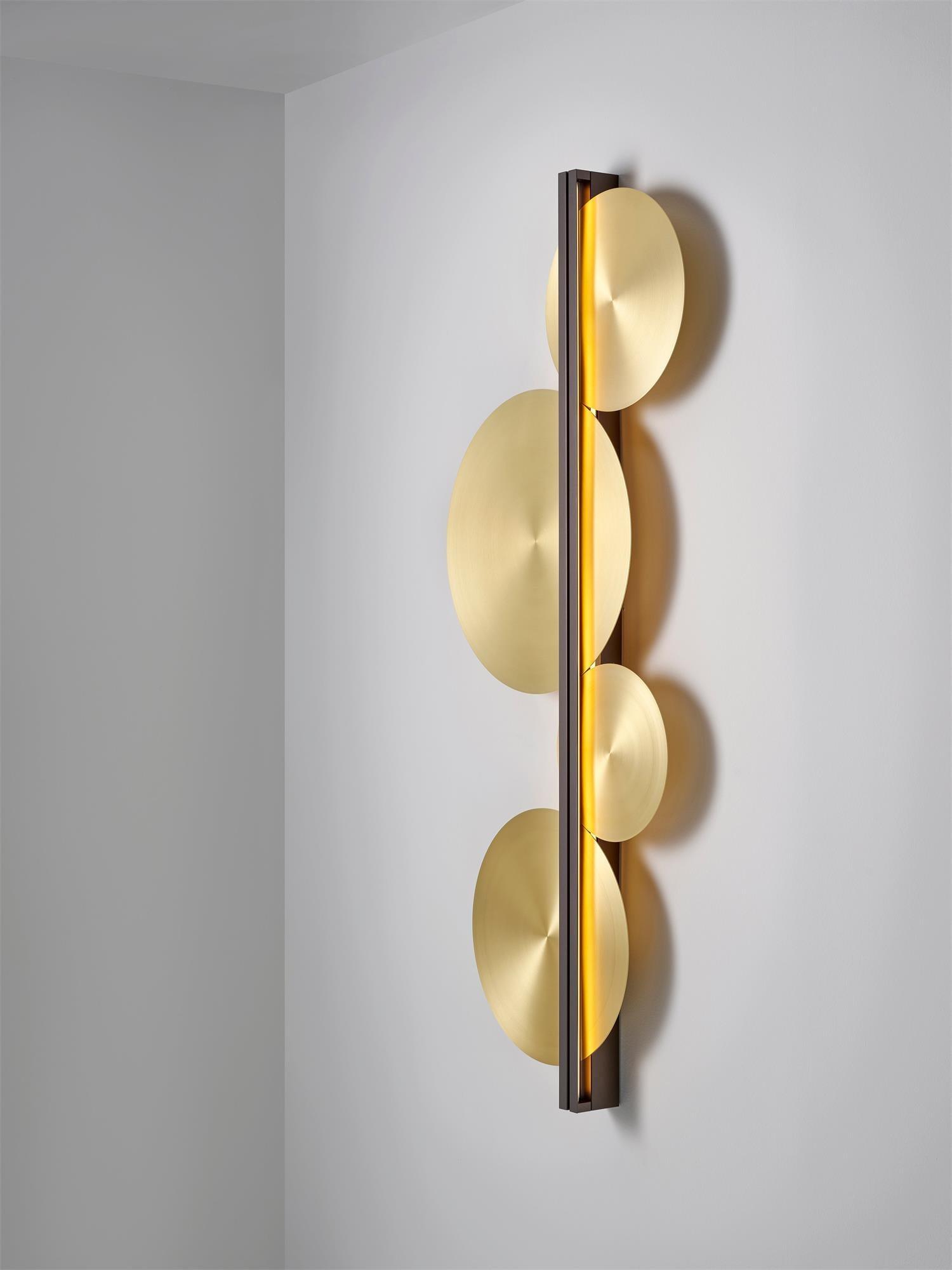 Oriivise Wall Lamp Gold Circular Sculptural