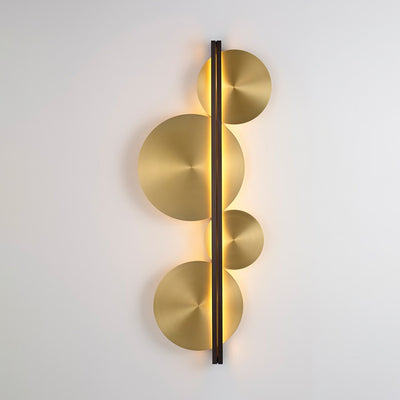 Oriivise Wall Lamp Gold Circular Sculptural
